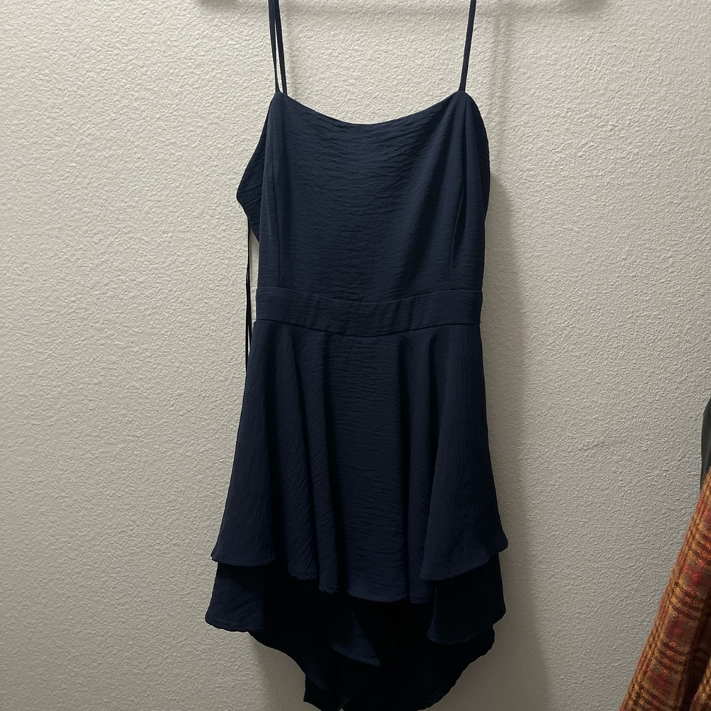 Navy Blue Mini Dress